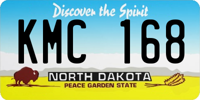 ND license plate KMC168