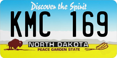 ND license plate KMC169