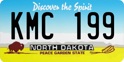ND license plate KMC199