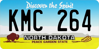 ND license plate KMC264