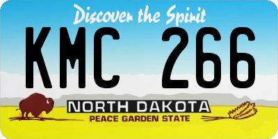 ND license plate KMC266
