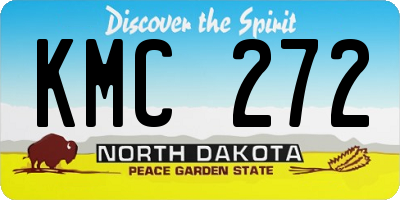 ND license plate KMC272