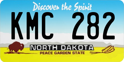 ND license plate KMC282