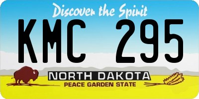 ND license plate KMC295