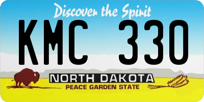 ND license plate KMC330