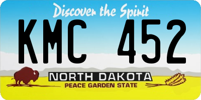 ND license plate KMC452