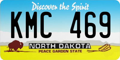ND license plate KMC469