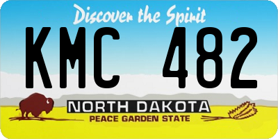 ND license plate KMC482