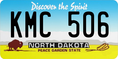 ND license plate KMC506