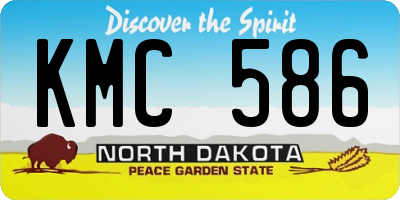 ND license plate KMC586