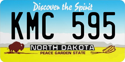 ND license plate KMC595