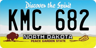 ND license plate KMC682
