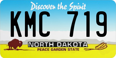 ND license plate KMC719