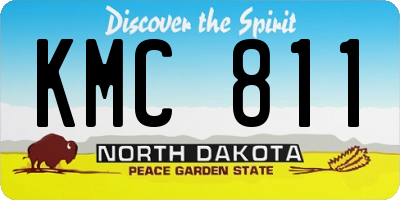 ND license plate KMC811