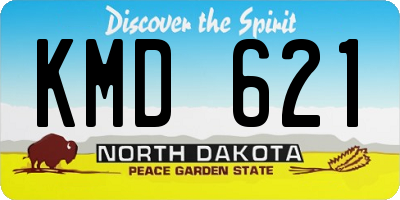 ND license plate KMD621