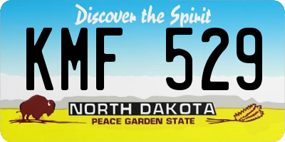 ND license plate KMF529