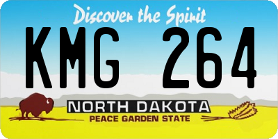 ND license plate KMG264
