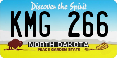 ND license plate KMG266