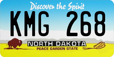 ND license plate KMG268