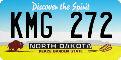 ND license plate KMG272