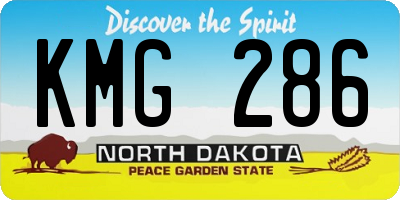 ND license plate KMG286
