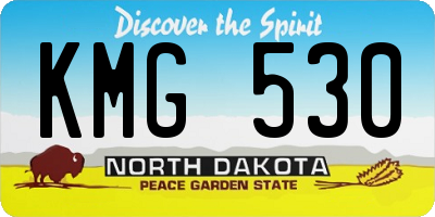 ND license plate KMG530
