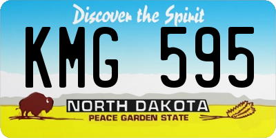 ND license plate KMG595