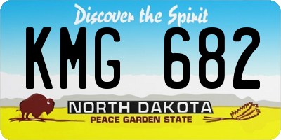 ND license plate KMG682