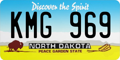 ND license plate KMG969