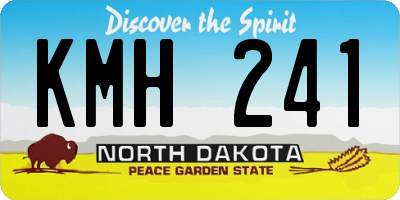 ND license plate KMH241