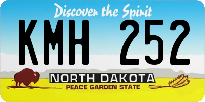 ND license plate KMH252