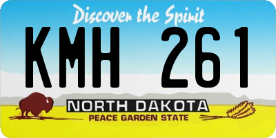 ND license plate KMH261