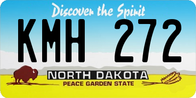 ND license plate KMH272