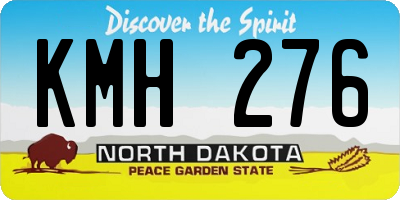 ND license plate KMH276