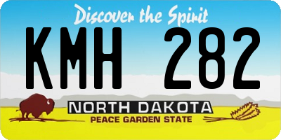 ND license plate KMH282