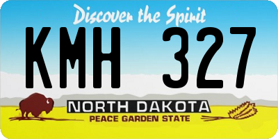 ND license plate KMH327