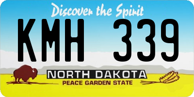 ND license plate KMH339