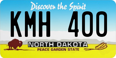ND license plate KMH400