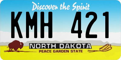 ND license plate KMH421