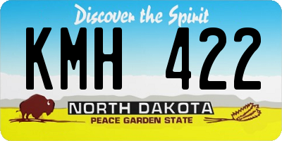 ND license plate KMH422