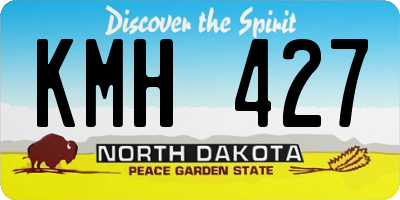 ND license plate KMH427