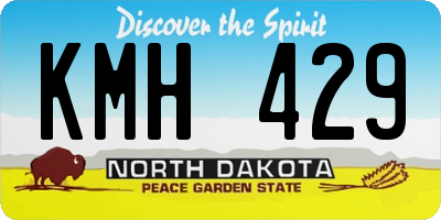 ND license plate KMH429