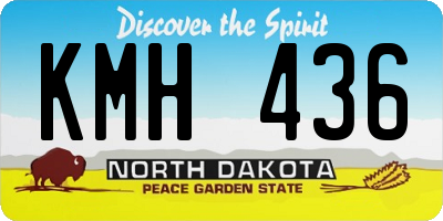 ND license plate KMH436