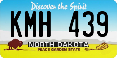 ND license plate KMH439