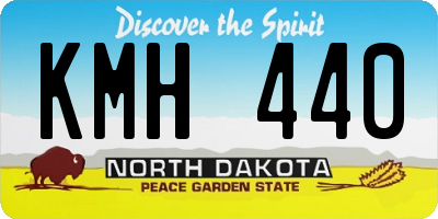 ND license plate KMH440