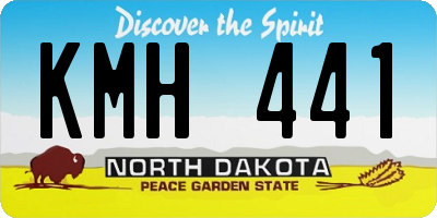 ND license plate KMH441