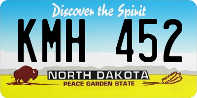 ND license plate KMH452