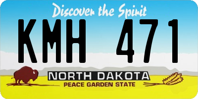 ND license plate KMH471