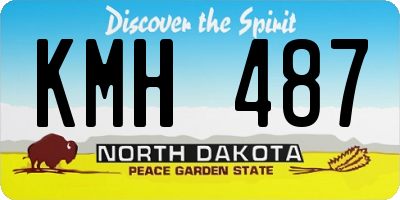 ND license plate KMH487