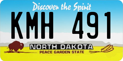 ND license plate KMH491